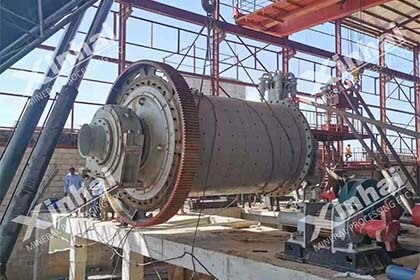 Construction of a ball mill in 1000tpd copper ore processing plant